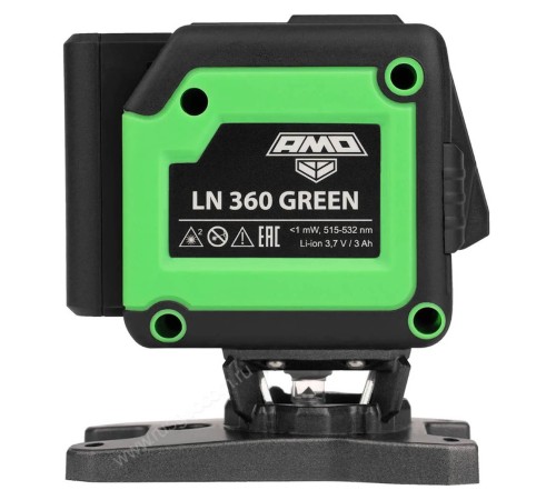 Лазерный уровень AMO LN 360 Green с калибровкой в комплекте со штативом AMO A150