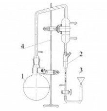 Прибор №1 для определения содержания эфирного масла методом Клевенджера (со штативом)