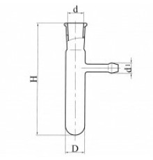 Пробирка с отводом ГФ 6.451.226-15
