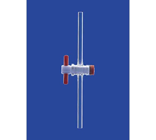 Кран одноходовой Lenz NS18,8, диаметр отверстия 4,0 мм, PTFE